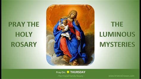 pray the rosary video luminous