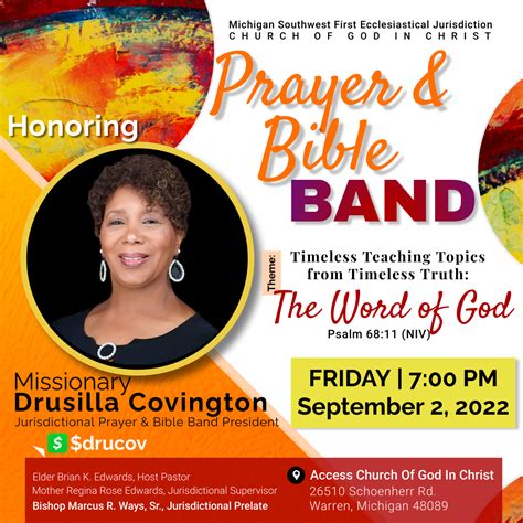 prayer and bible band fall 2023