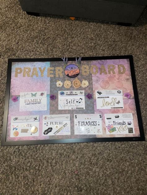 prayer board party ideas