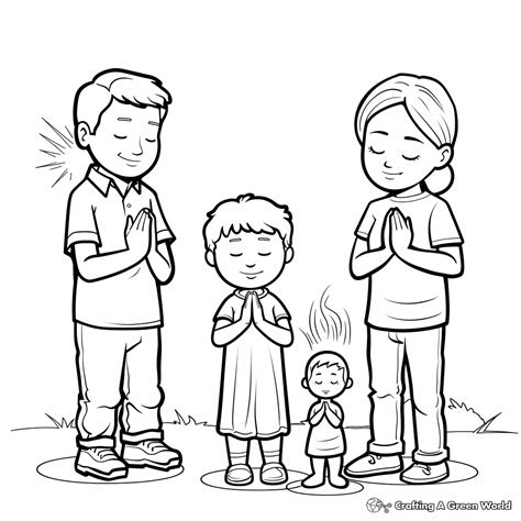 Prayer Coloring Pages Lds