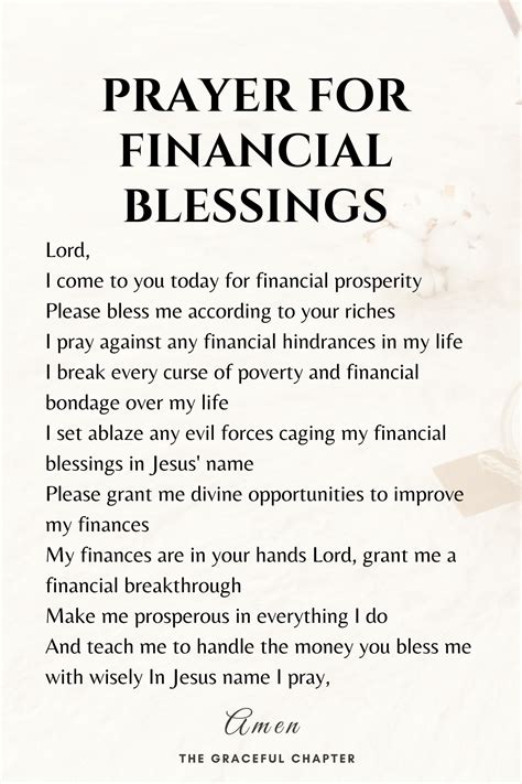 prayer for church financial issues