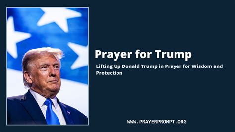 prayer for donald trump today