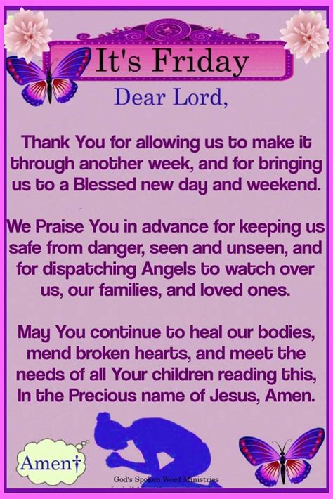 prayer for friday and weekend