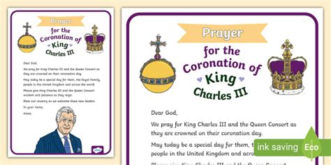 prayer for king charles 111