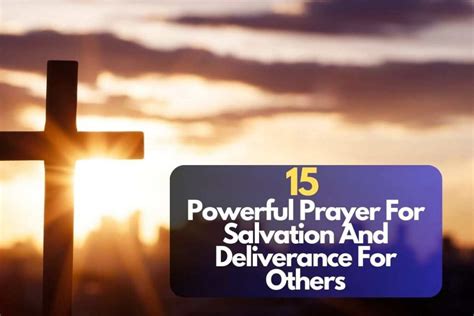 prayer for salvation and deliverance