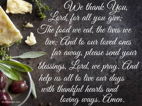 prayer for the meal
