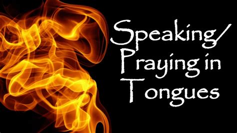 prayer in tongues language