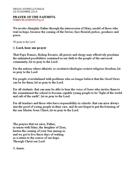 prayer of the faithful 2023 pdf