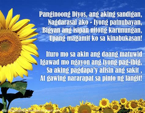 prayer of the faithful tagalog version