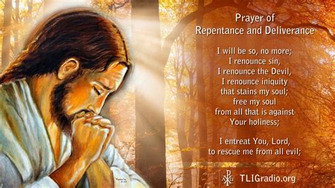 prayer repentance and deliverance
