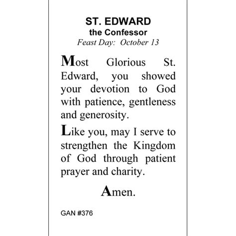 Prayer To St Edward