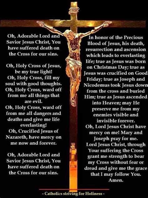 prayer to the holy cross of jesus christ