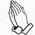 praying hands printable template