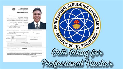 prc oath taking requirements for teachers