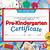 pre kindergarten certificate printable