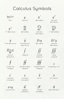 pre calculus symbols