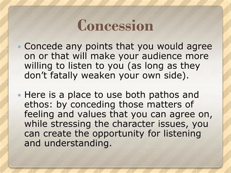 Pre Concession Meaning