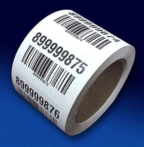 pre printed barcode label rolls