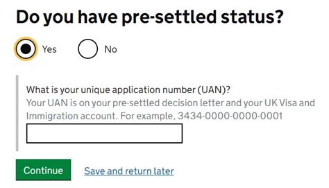 pre settled status online application