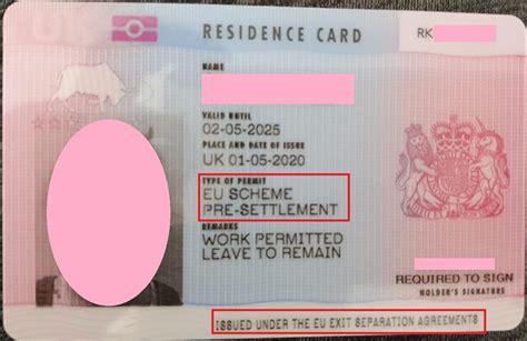 pre settlement card uk