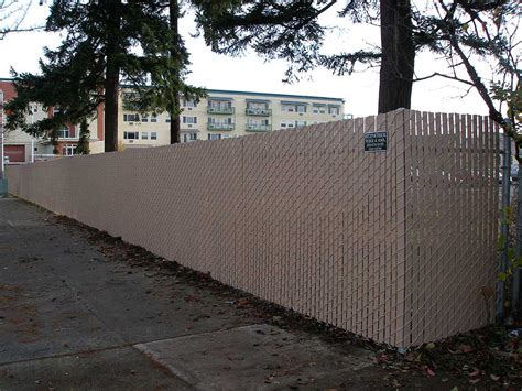 pre slatted chain link fence