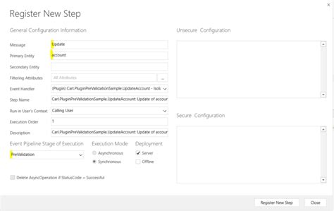 pre validation plugin dynamics 365 example