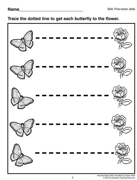 Pre Writing Tracing Horizontal Lines Printables