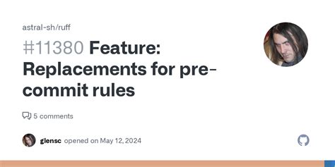 pre-commit rules