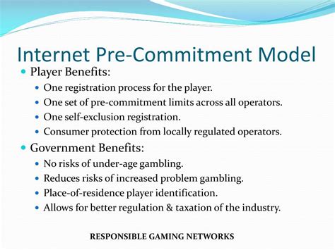 pre-commitment gambling benefits