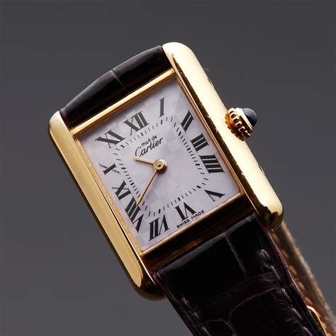 pre-owned cartier tank watch san francisco