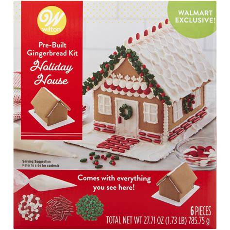 Gingerbread house jack Prebuilt Gingerbread House Kit