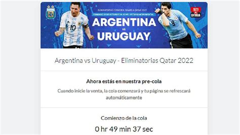 precio de entradas argentina uruguay
