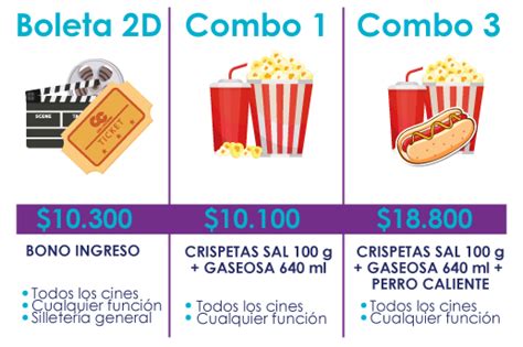 precios cine colombia 2023