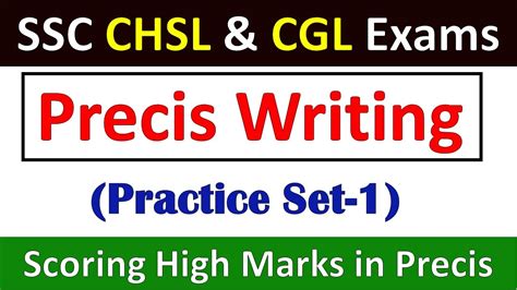 Precis Writing Practice Exercises With Answers