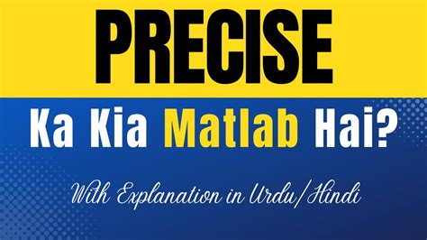 precise seeking meaning in urdu with example