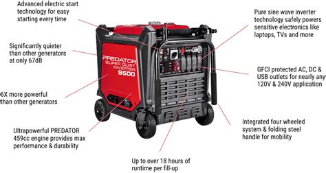 Predator 9500 Inverter Generator Manual