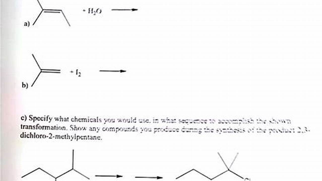 Predict The Product For The Reaction Shown.