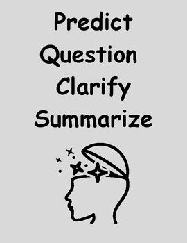Predict Clarify Question Summarize Lined Paper