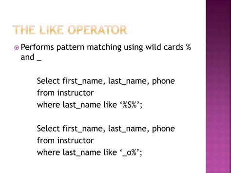 predict which operator performs pattern matching