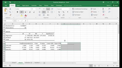 predictive modeling examples in excel