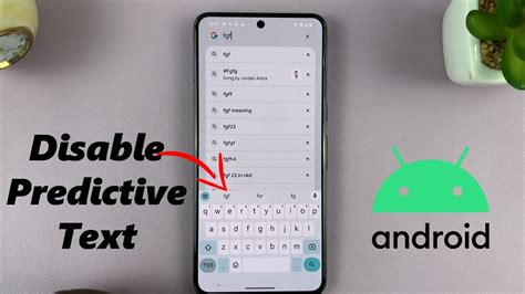 Predictive Text On Android