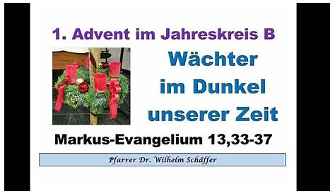 Sich von Jesus erschüttern lassen - Die Predigt zum 1. Advent - Stefan