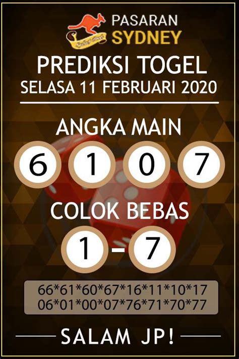 prediksi angka sidney hari ini