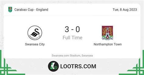 Prediksi Hasil Akhir Pertandingan Swansea City Vs Northampton Town, 9 Agustus 2023