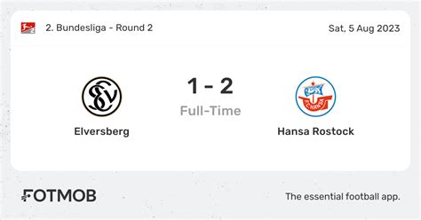 Prediksi Skor Elversberg Vs Hansa Rostock 5 Agustus 2023 Dan Statistik Pertandingan