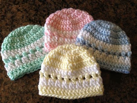 preemie baby hat crochet pattern