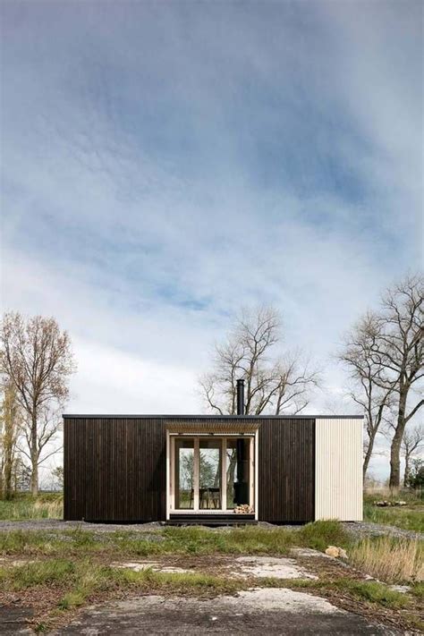Prefab ARK Shelter Clad With Wood Inside And Outside DigsDigs