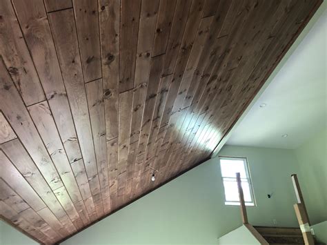 prefinished white tongue and groove ceiling