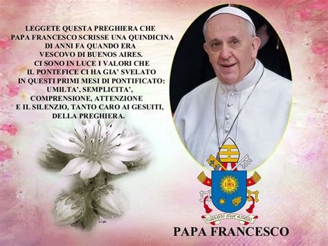 preghiera per la salute di papa francesco