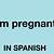 pregnant in spanish